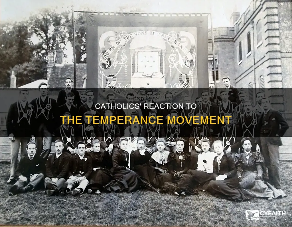 how did catholics react to the temperance movement