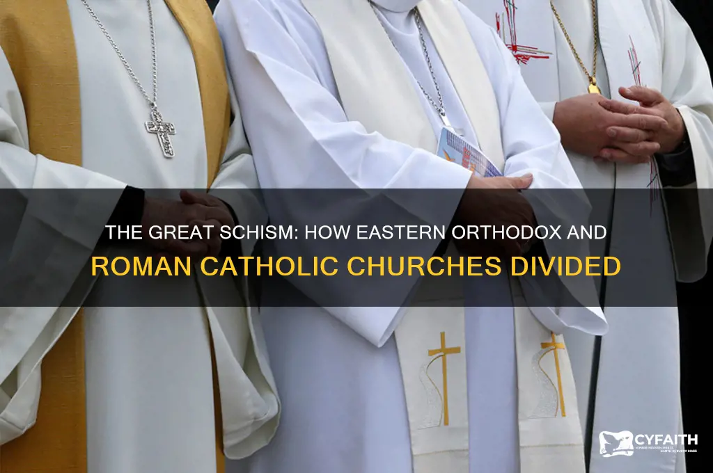 how did eastern orthodox and roman catholic split