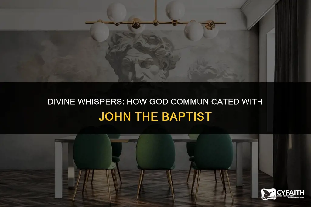 how did god speak to john the baptist