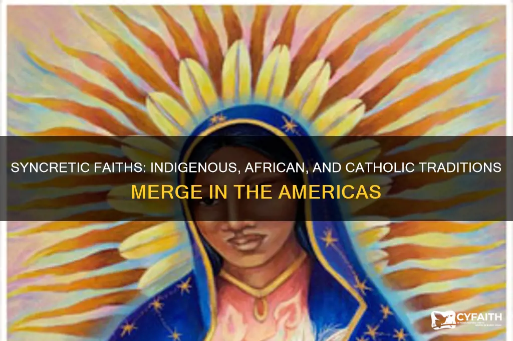 how did indigenous and african beliefs mix with catholic traditions