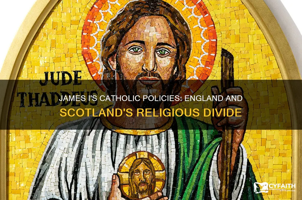 how did james i treat catholics in england and scotland