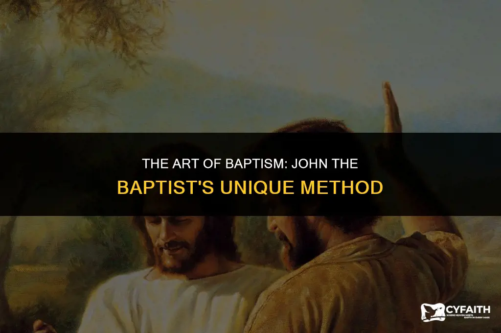how did john baptist baptize