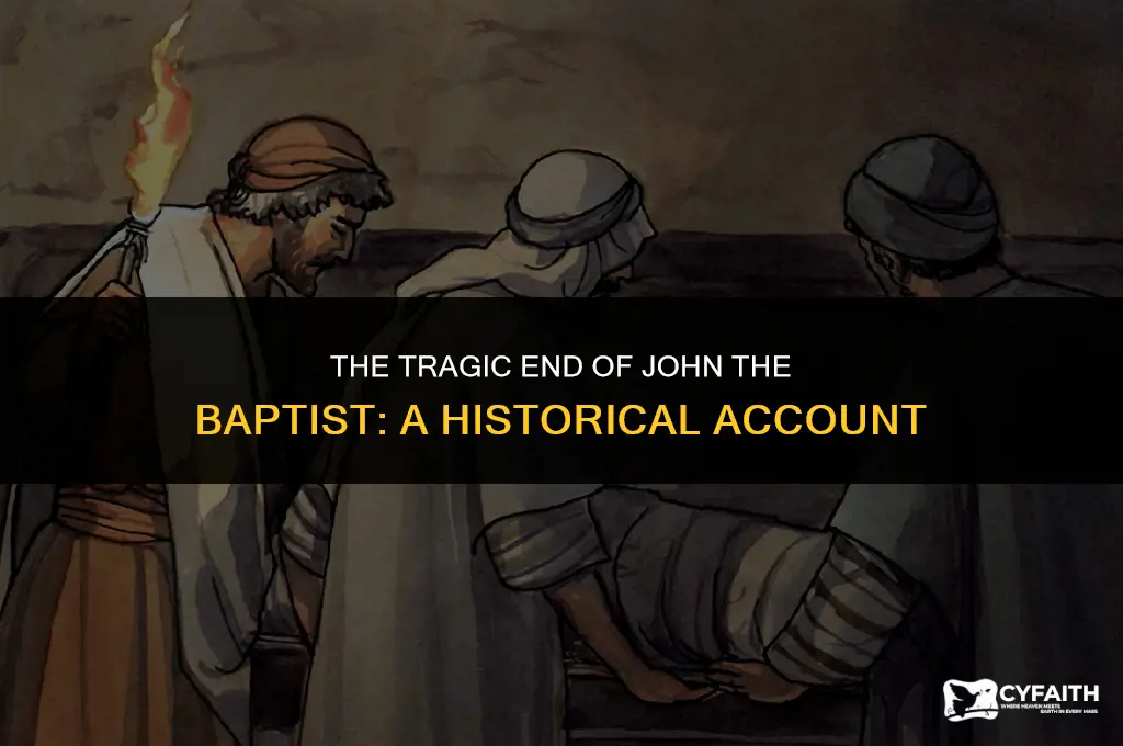 how did john baptist die