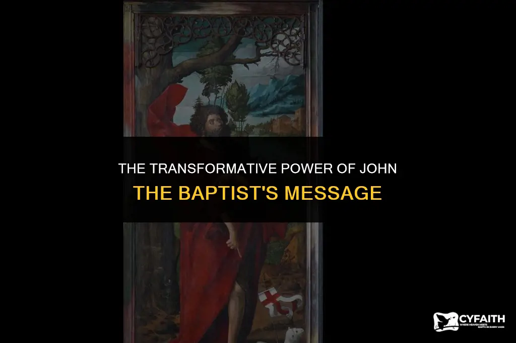 how did john the baptist convert people