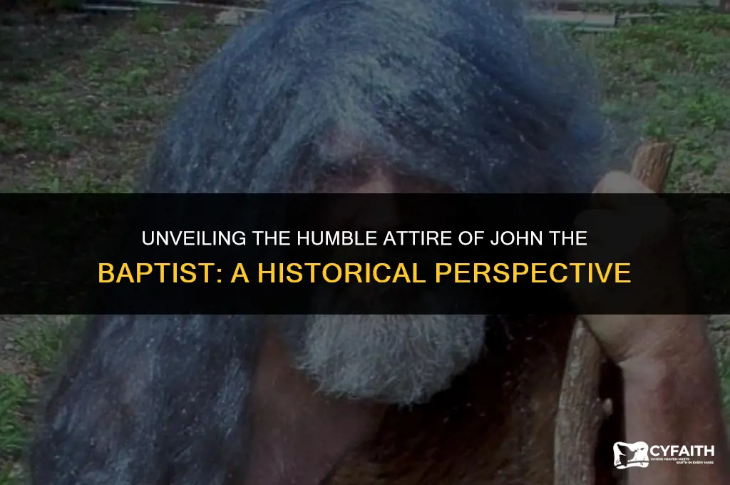 how did john the baptist dress