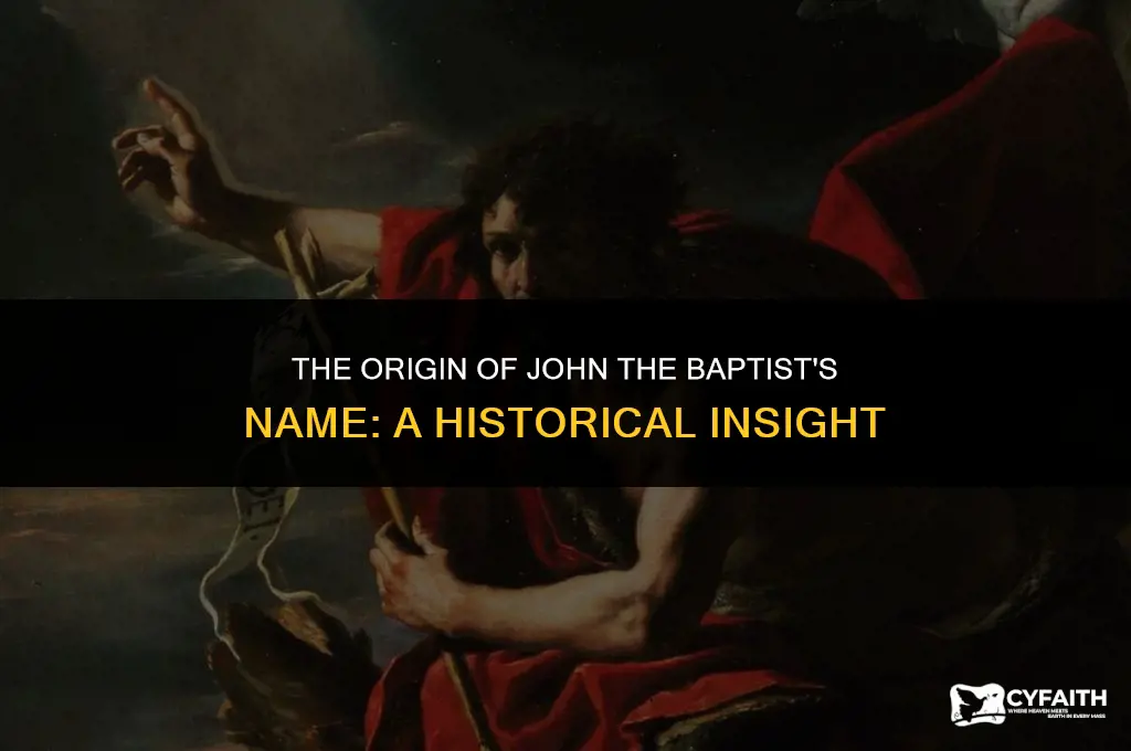 how did john the baptist get his name