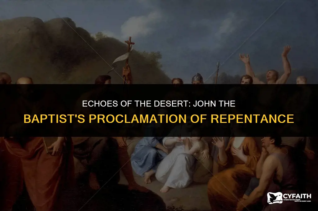 how did john the baptist preach