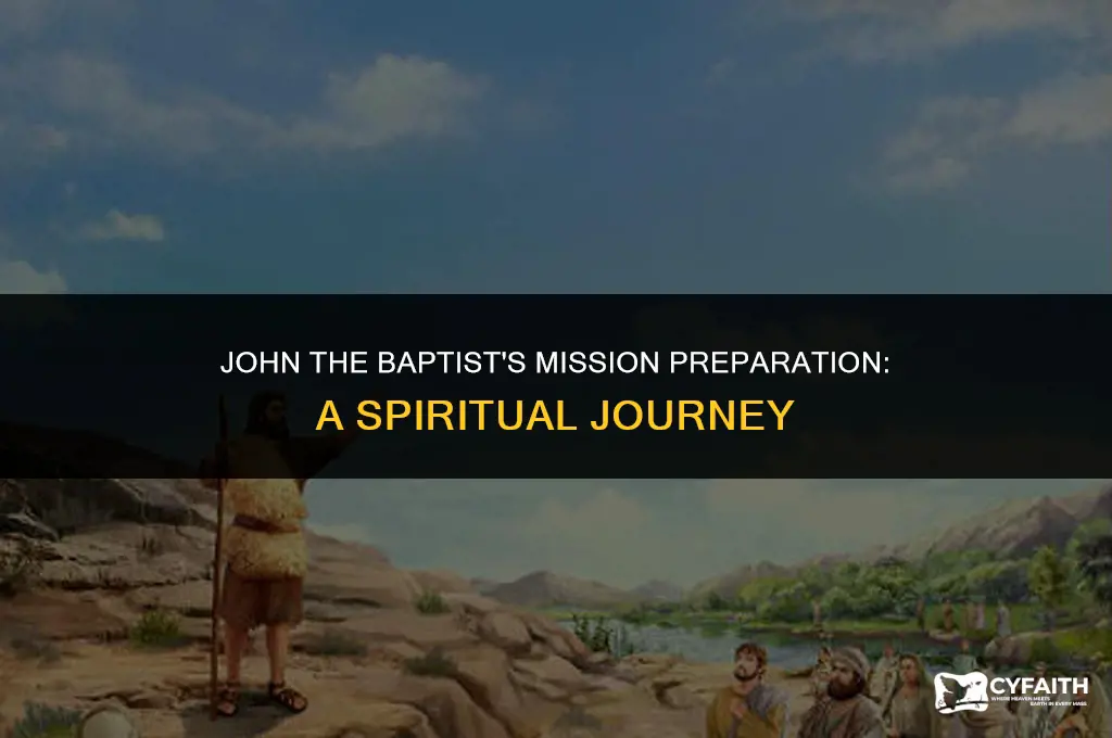 how did john the baptist prepare for his mission