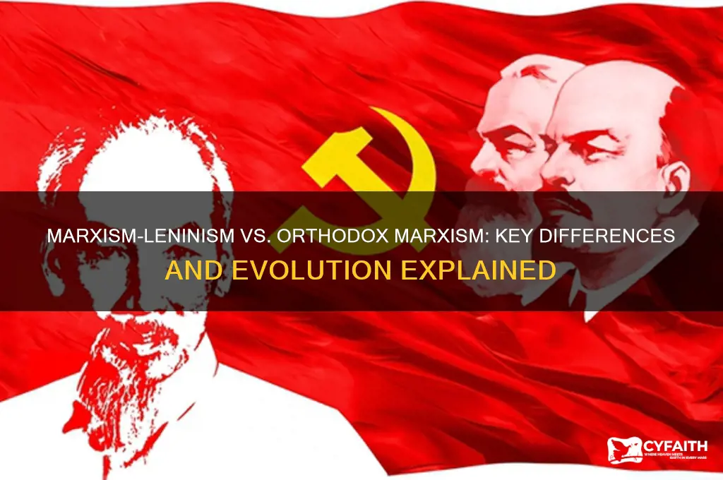 how did marxism leninism differ from orthodox marxism