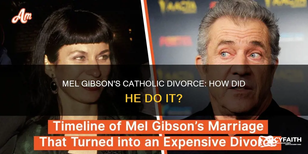 how did mel gibson get catholic divorse