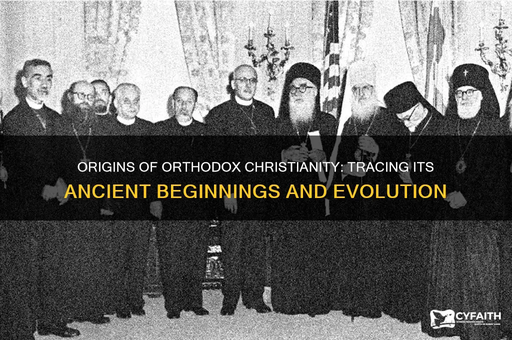 how did orthodox christianity begin