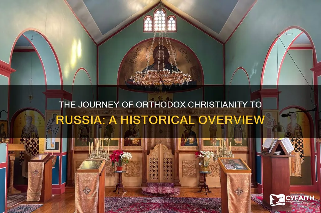 how did orthodox christianity spread to russia