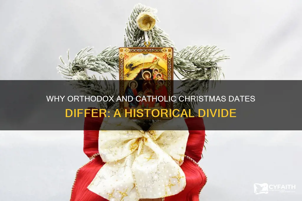 how did orthodox christmas and catholic wind on different dates