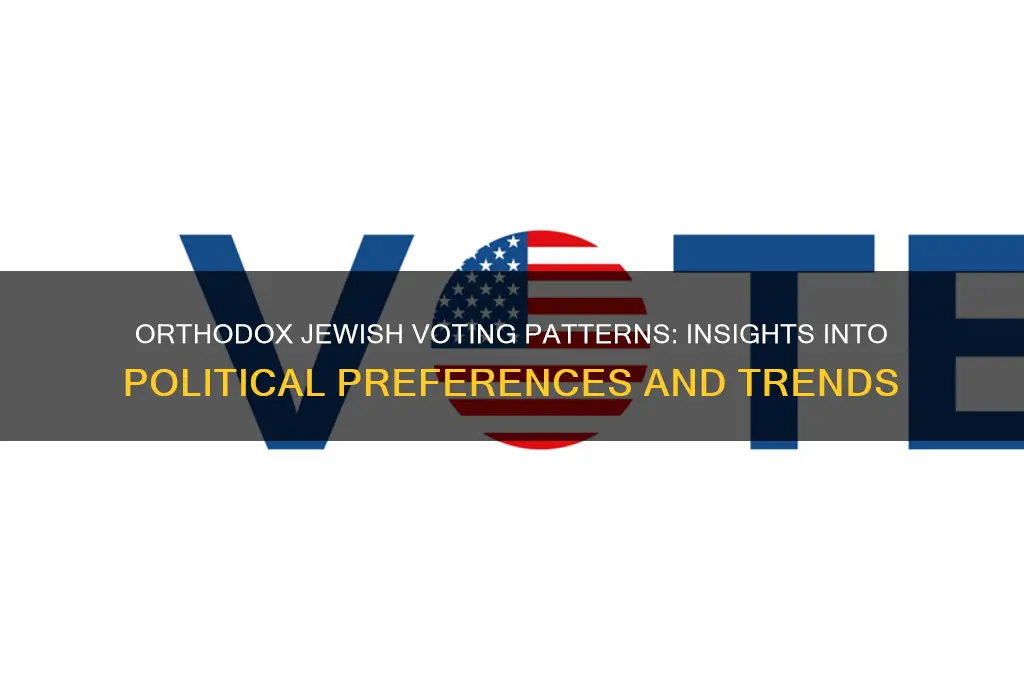 how did orthodox jews vote