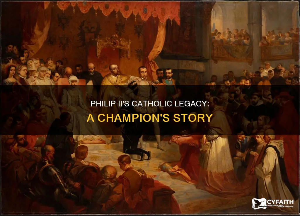 how did philip 2 championed catholic