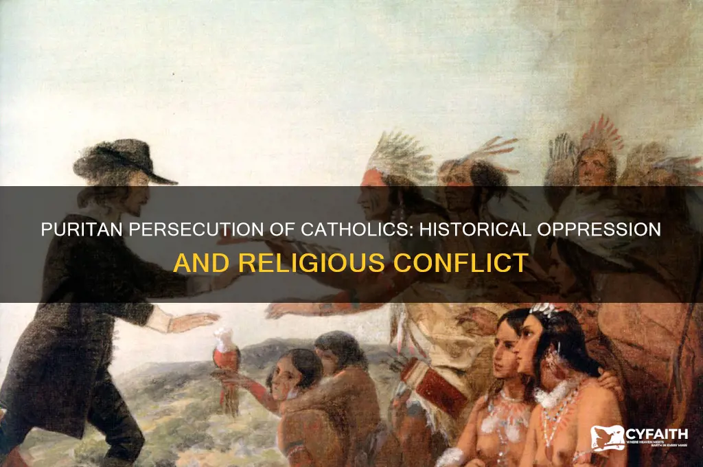how did puritans persecute catholics
