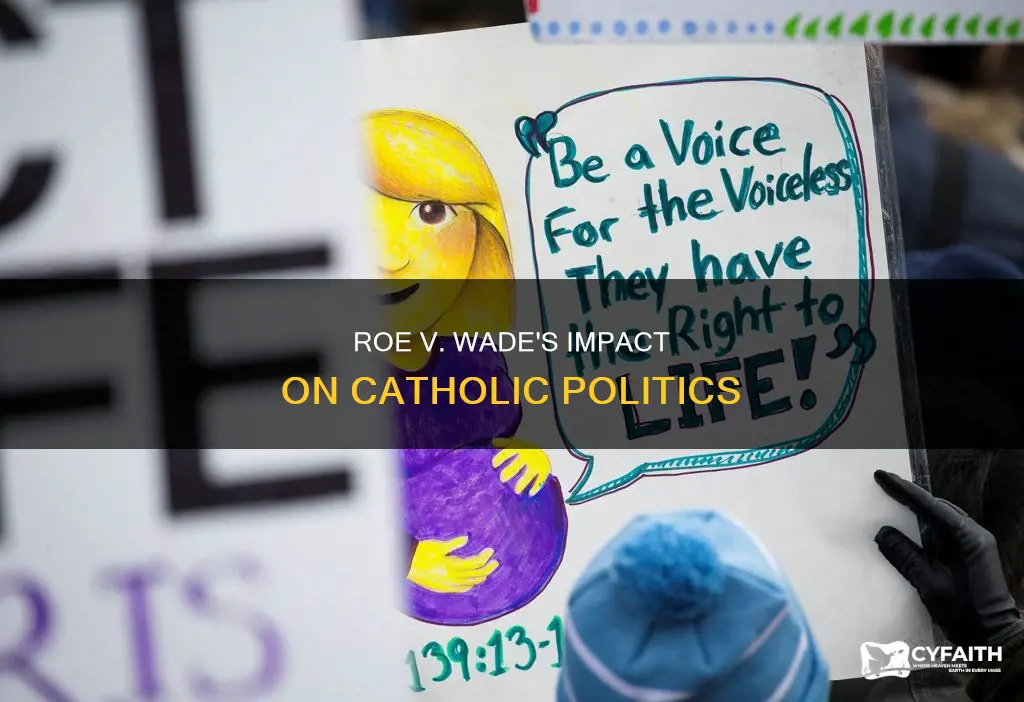 how did roe v wade affect catholic politics