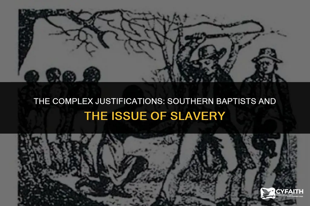 how did southern baptist justify slavery
