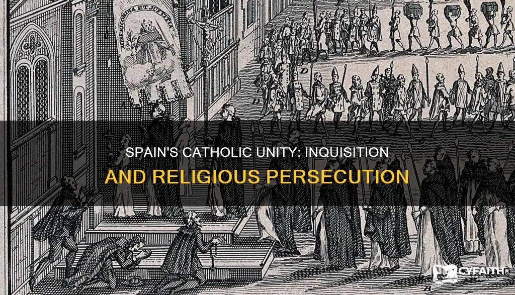 how did spain enforce catholic unity