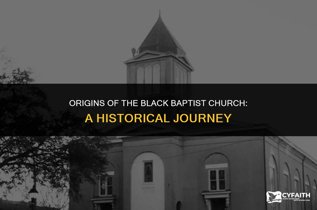 how did the black baptist church start