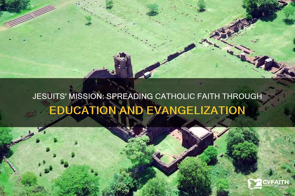 how did the jesuits work to encourage the catholic faith