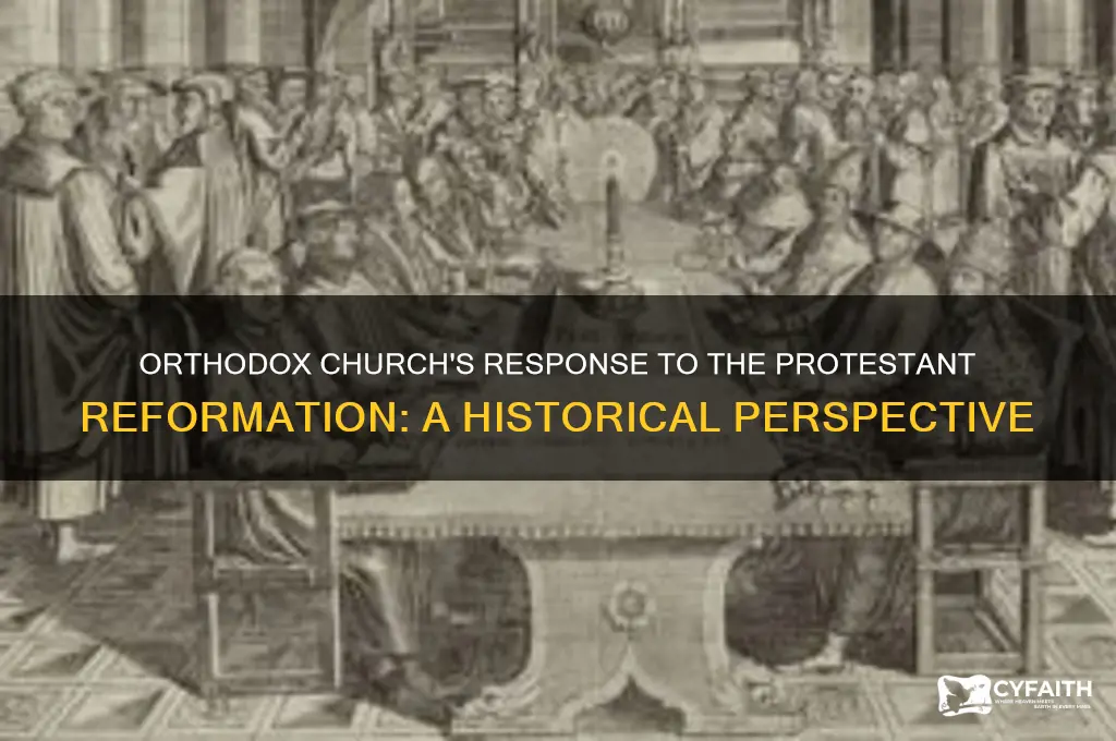 how did the orthodox church react to the protestant reformation