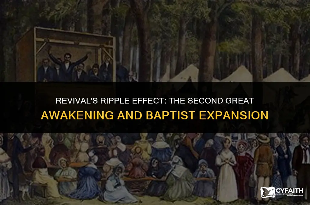 how did the second great awakening affect the baptist movement