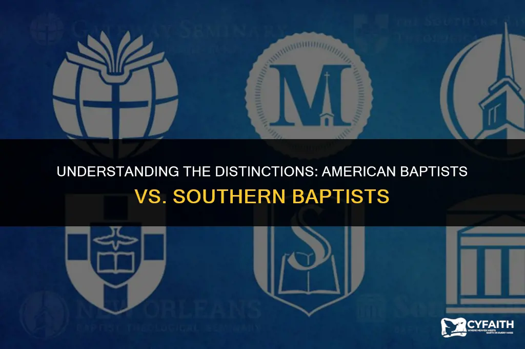 how do american bapstists differ from southern baptists