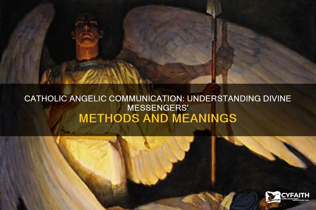 how do angels communicate catholic