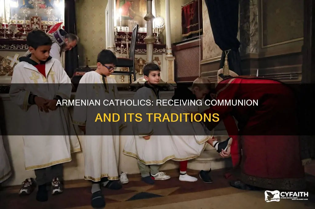 how do armenian catholics receive communion