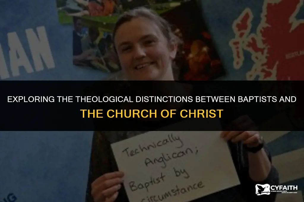 how do baptist and church of christ differ