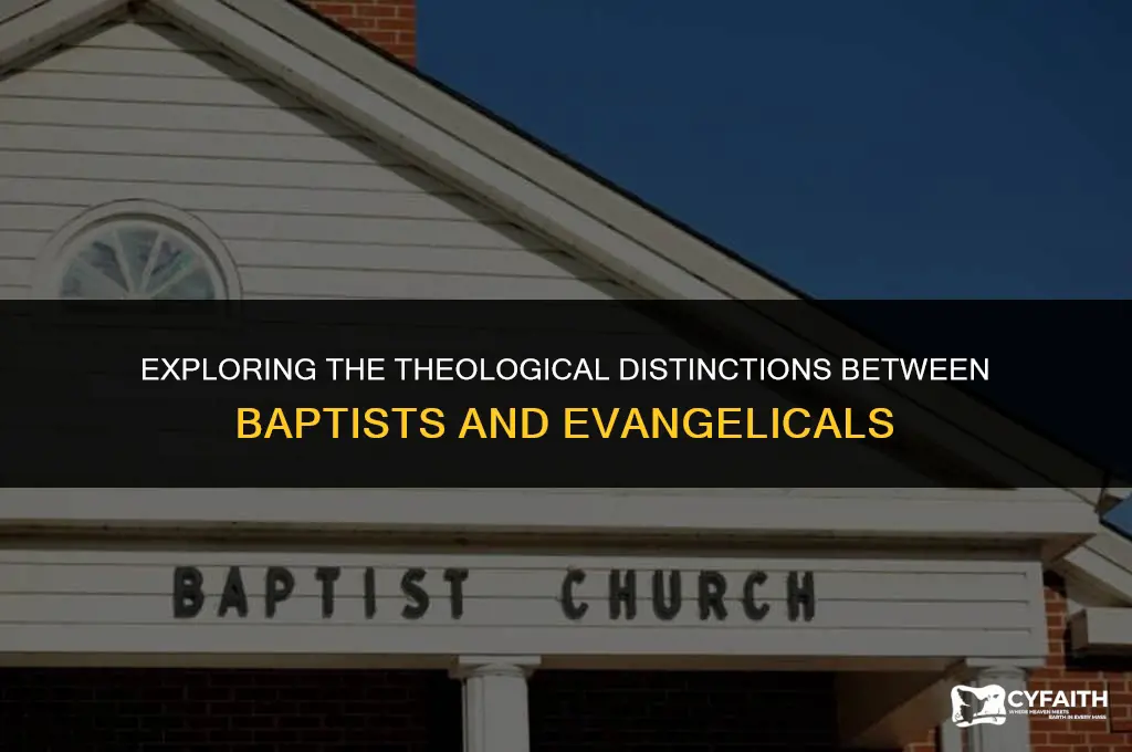 how do baptist and evangical differ