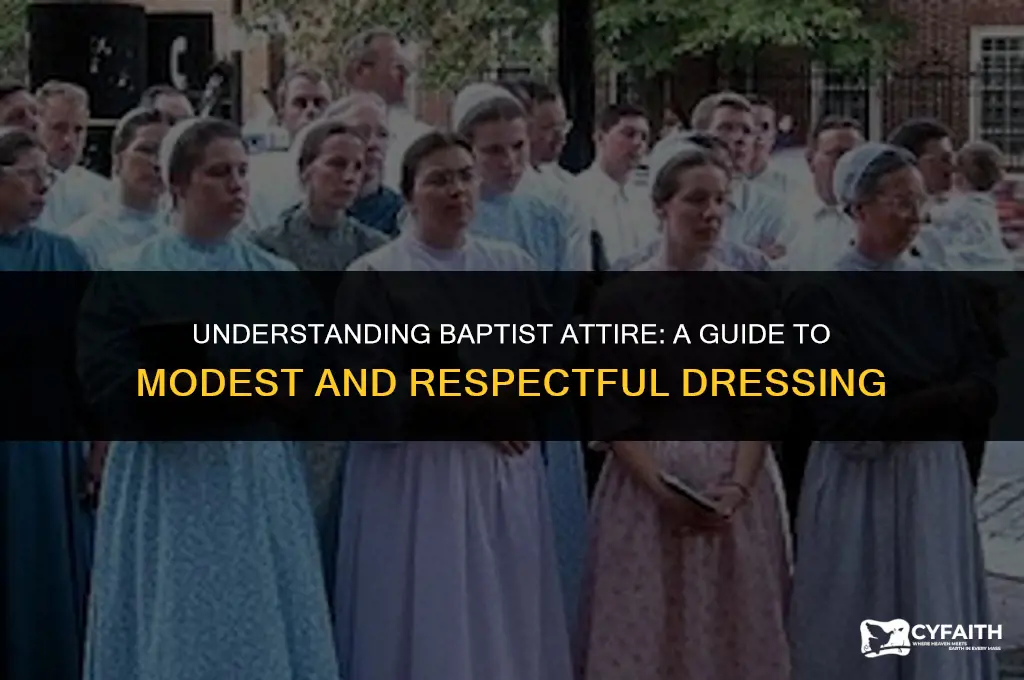 how do baptist dress