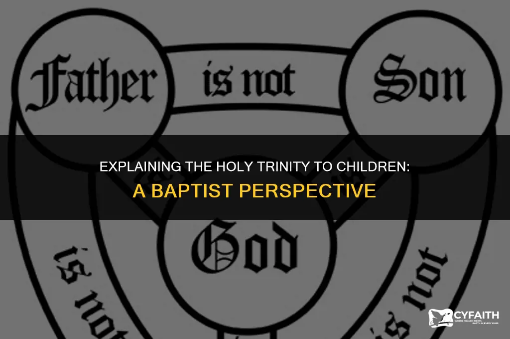 how do baptist explain the trinity to a child