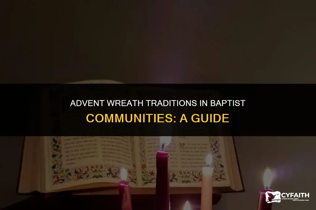 how do baptist have the advent wreath