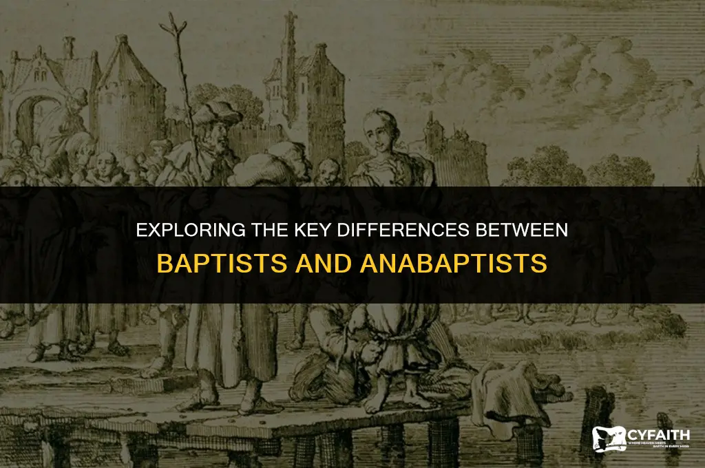 how do baptists and anabaptists differ