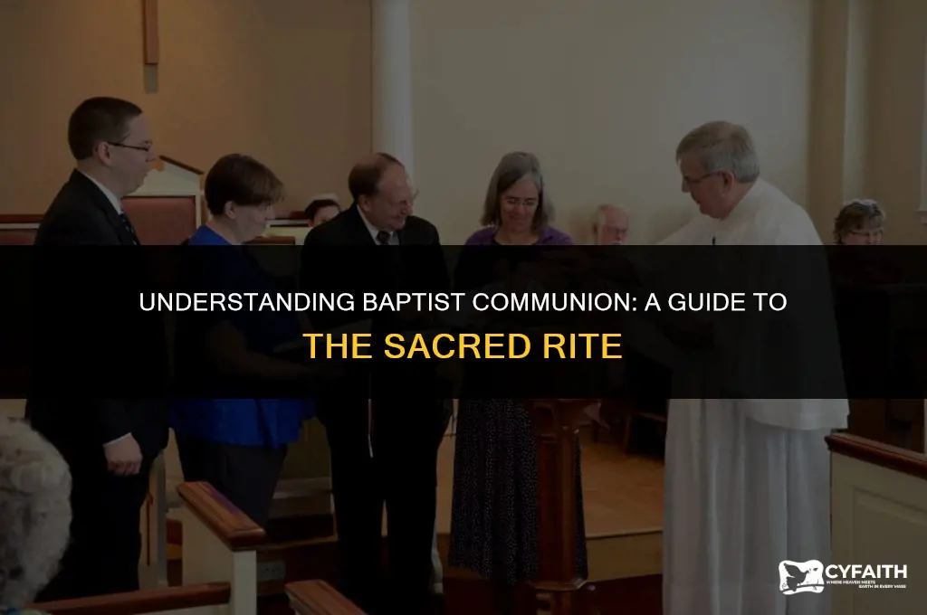how do baptists do communion