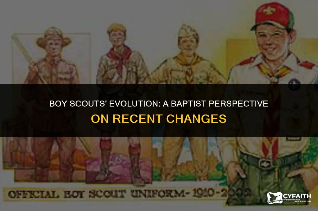how do baptists feel about boy scott changes