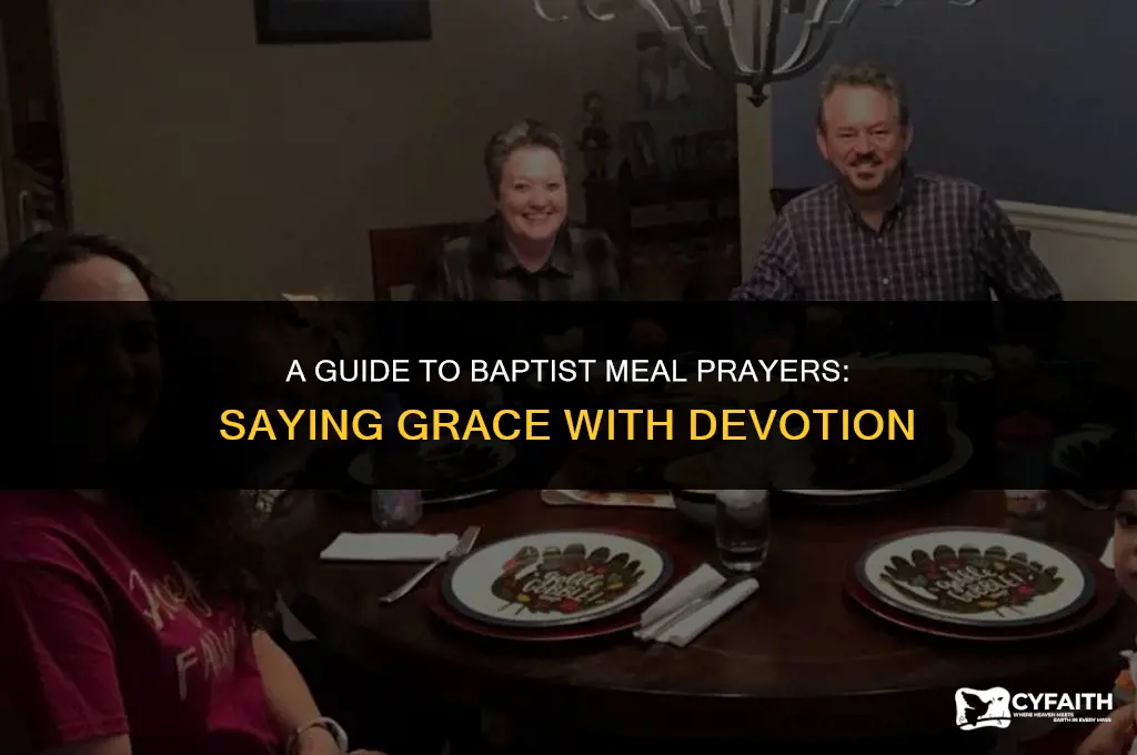 how do baptists say grace before meal