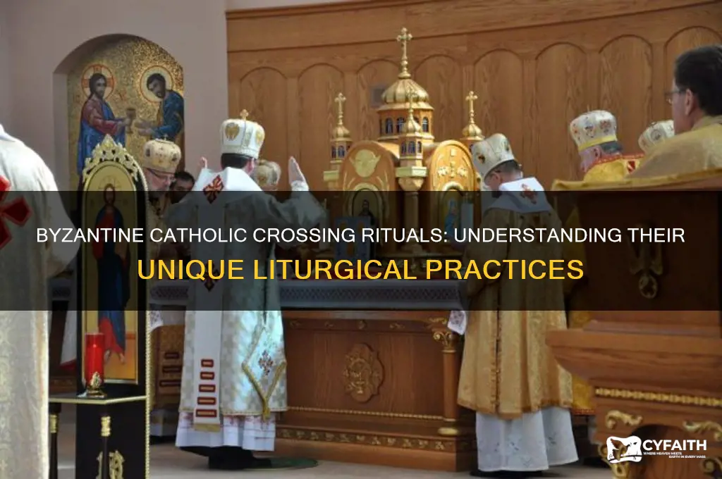 how do byzantine catholics cross