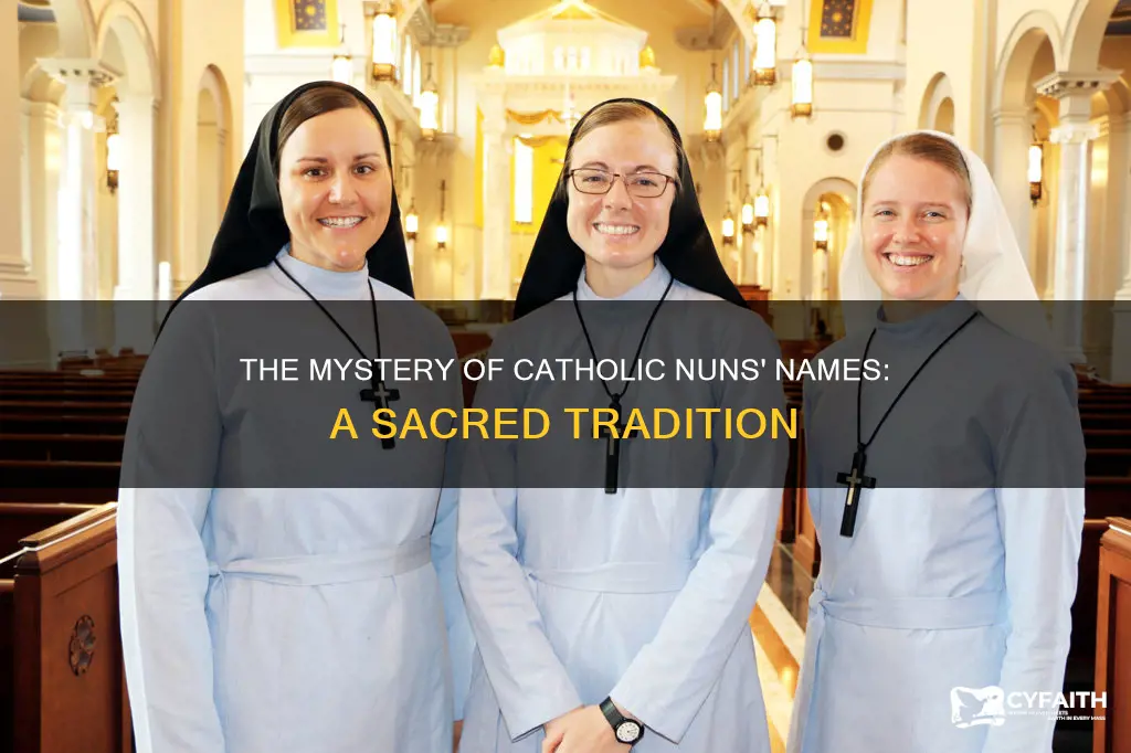 how do catholic nuns get their names