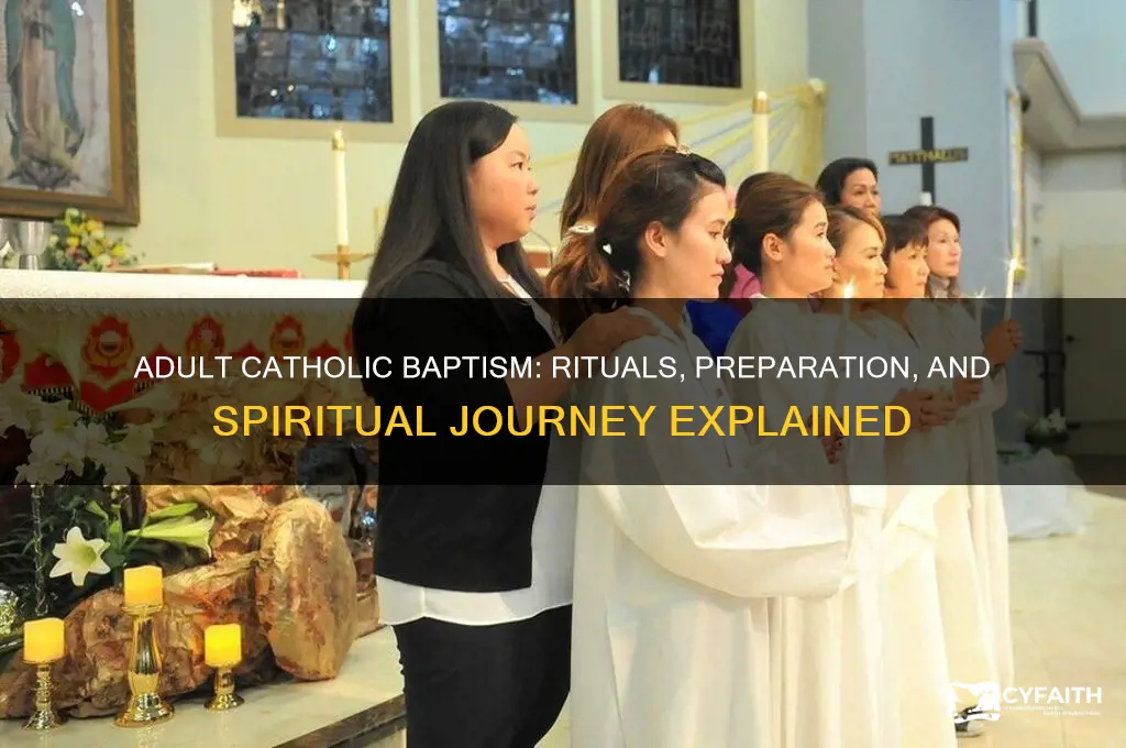 how do catholics baptize adults