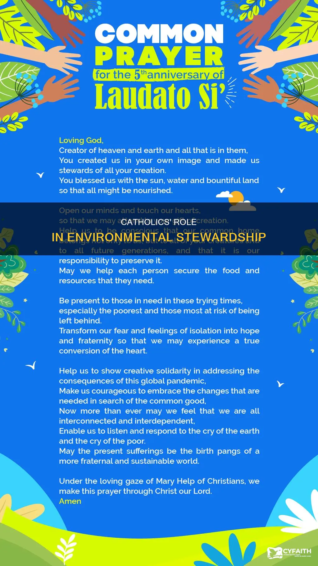how do catholics care for the environment
