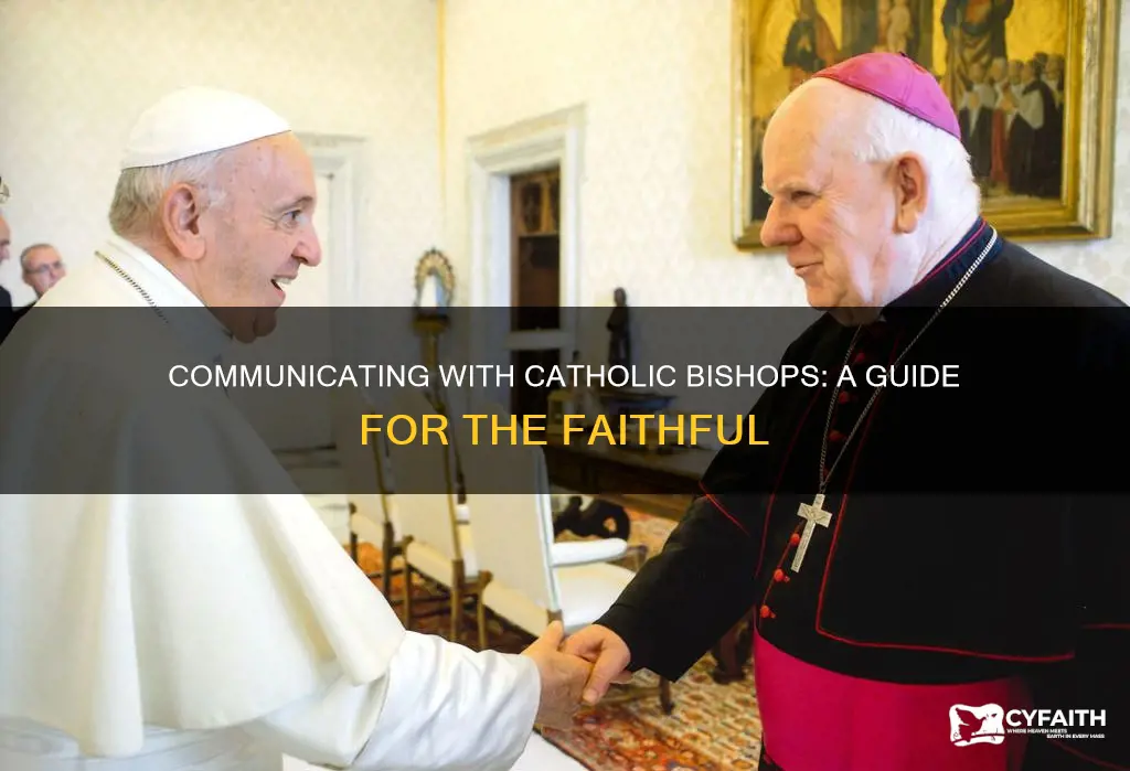 how do catholics correspond with their bishop