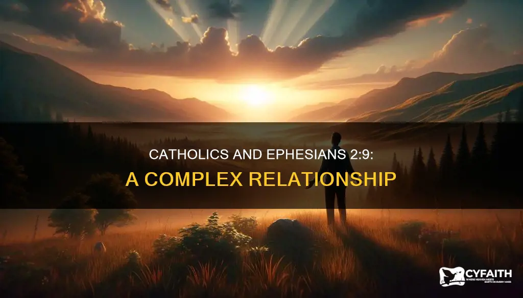 how do catholics deal with ephesians 2 9