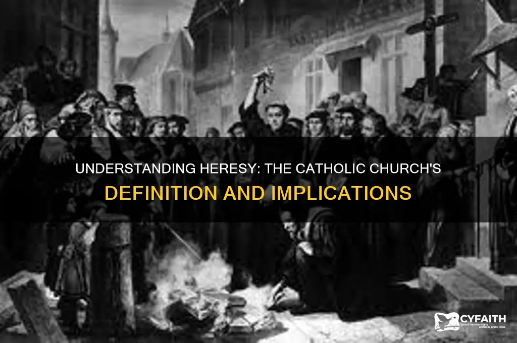 how do catholics define heresy