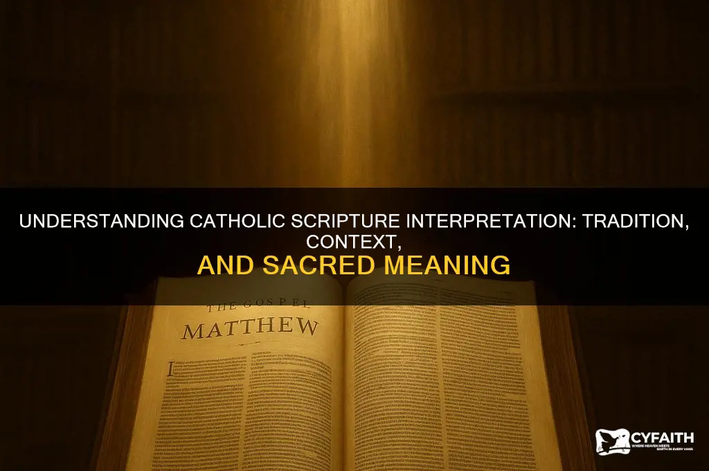 how do catholics interpret scripture