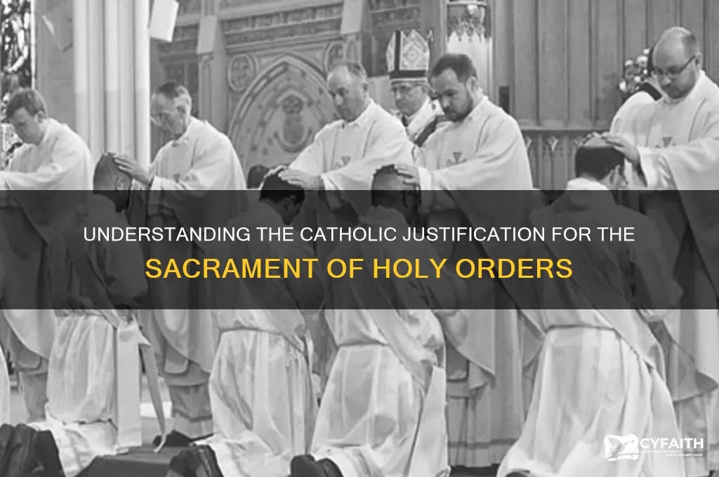 how do catholics justify priesthood