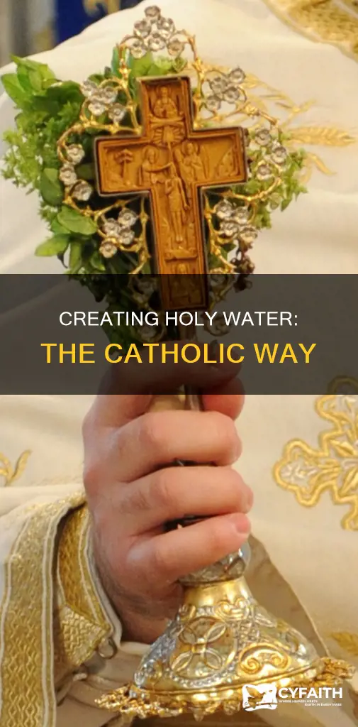 how do catholics make holy water