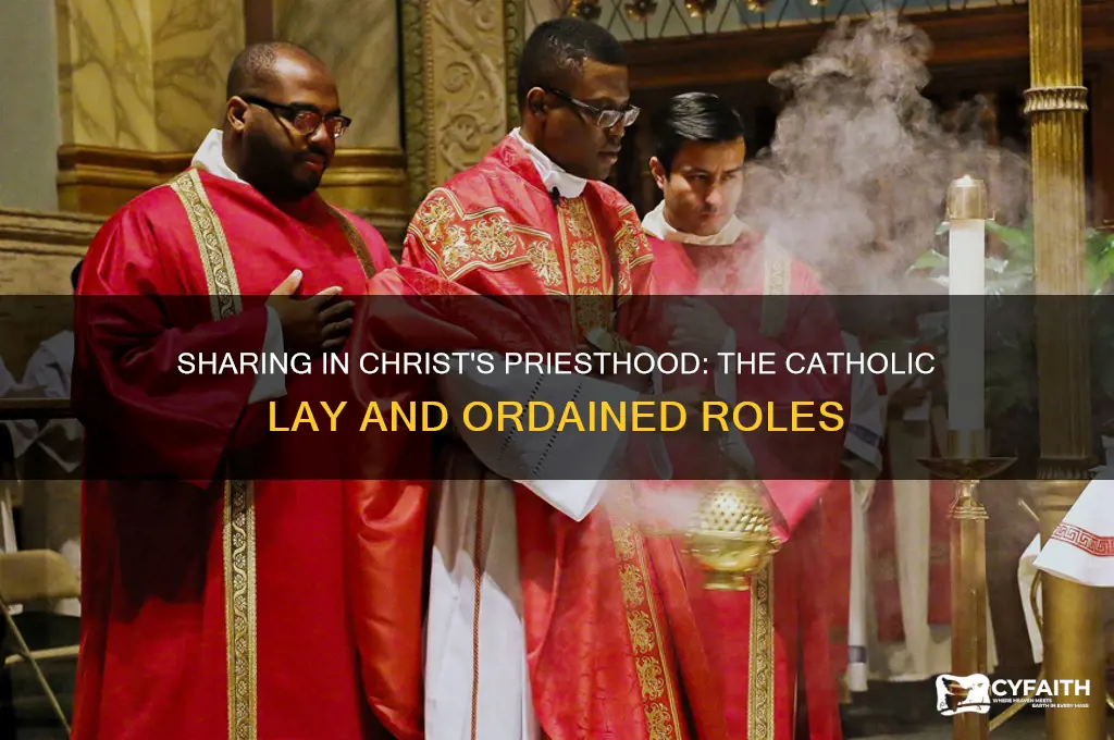how do catholics share in the priesthood of christ